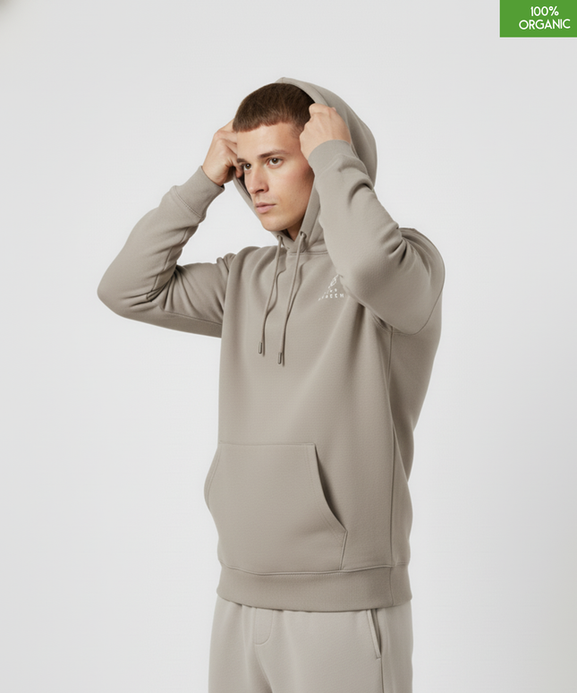 Organic Cotton Hoodie | Desert Dust | Relaxed Medium Fit.