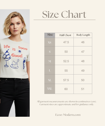 "Life is Sooo Good"   Boxy Oversized Fit, Heavy Weight, 240 GSM