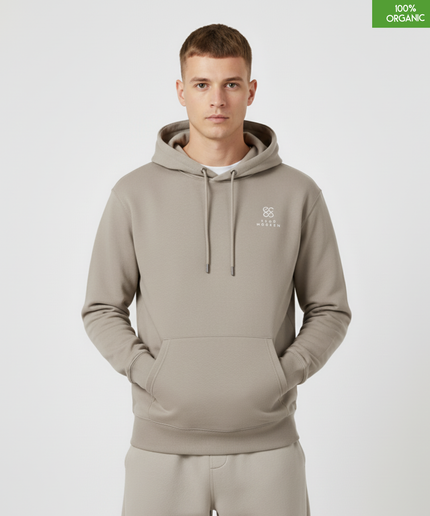 Organic Cotton Hoodie | Desert Dust | Relaxed Medium Fit.