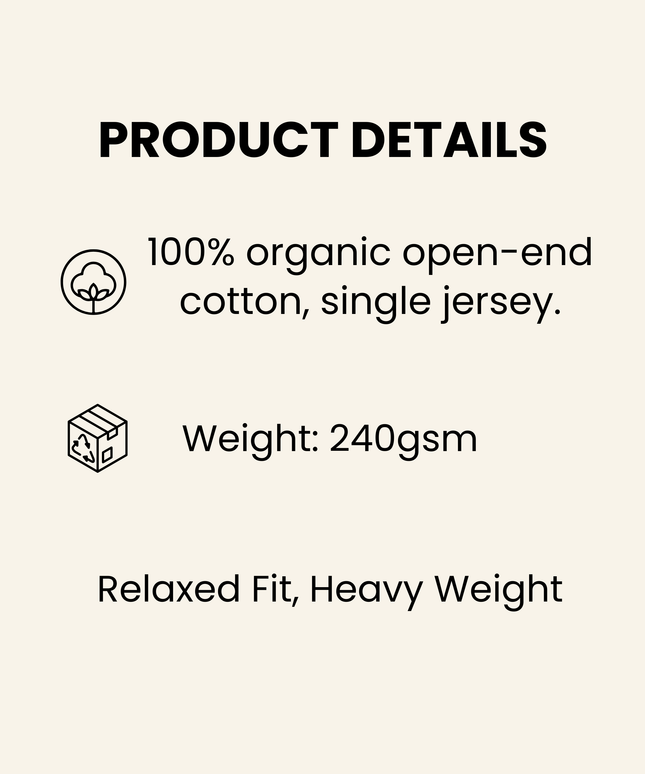 “Happy Hour on the beach-Cocktails & Drinks”   Organic cotton Black T-Shirt  l  Relaxed Fit, Heavy Weight, 240 GSM