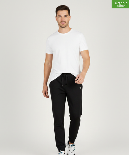 The iconic  jogger pants | Organic cotton |  Black  l  350gsm