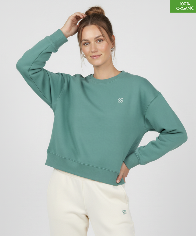 The women's crew neck sweatshirt | Green Bay | Medium fit | 300gsm