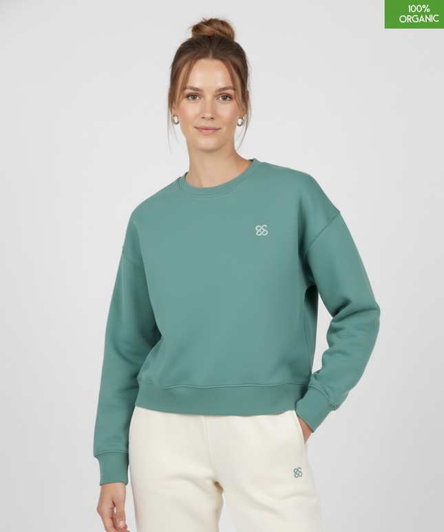 The women's crew neck sweatshirt | Green Bay | Medium fit | 300gsm
