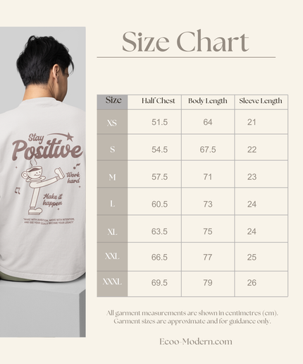 “Stay Positive - Work hard, Make it happen”   Organic cotton T-Shirt  l  Cool Heather Grey  l  Relaxed Fit l  Heavy Weight