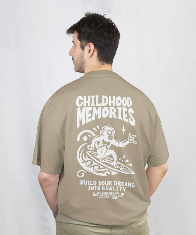 “Childhood Memories” Surf Monkey Oversized T-Shirt