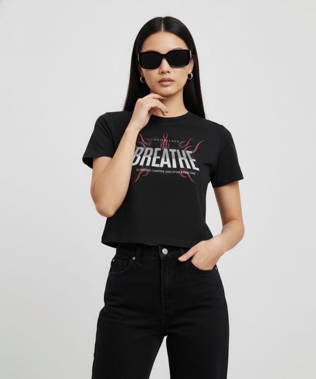 "BREATHE"   Boxy Oversized Fit, Heavy Weight, 240 GSM