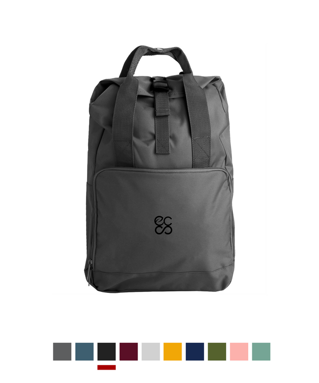 Twin Handle Roll-Top Backpack  |   Roll-top closure