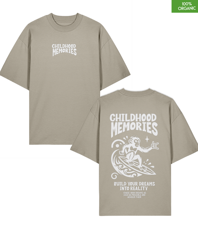 “Childhood Memories” Surf Monkey Oversized T-Shirt