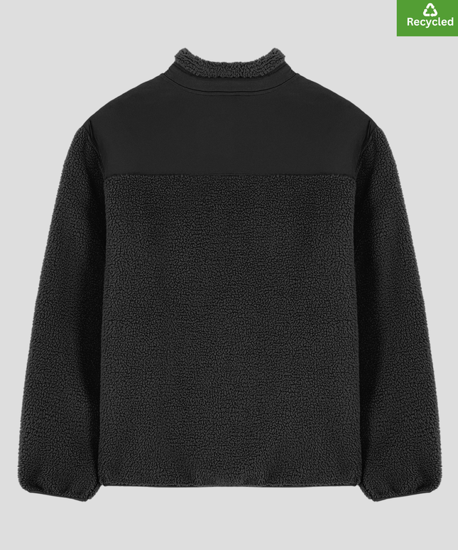 The sherpa jacket, Medium fit, Black colour, 450gsm.