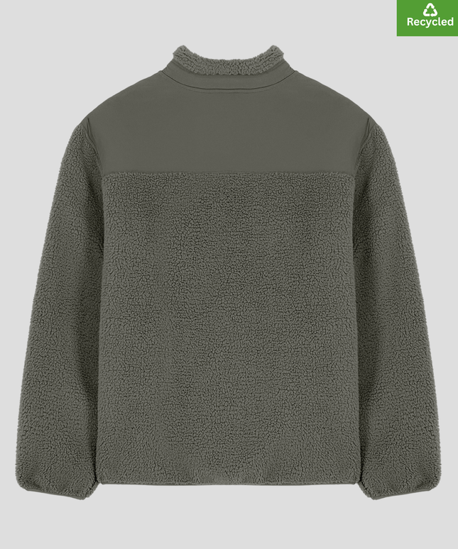 The sherpa jacket, Medium fit, Khaki colour, 450gsm.