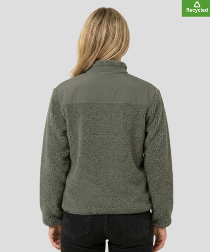 The sherpa jacket, Medium fit, Khaki colour, 450gsm.