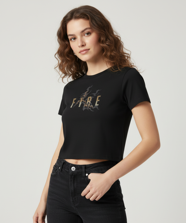 "FIRE"   Boxy Oversized Fit, Heavy Weight, 240 GSM