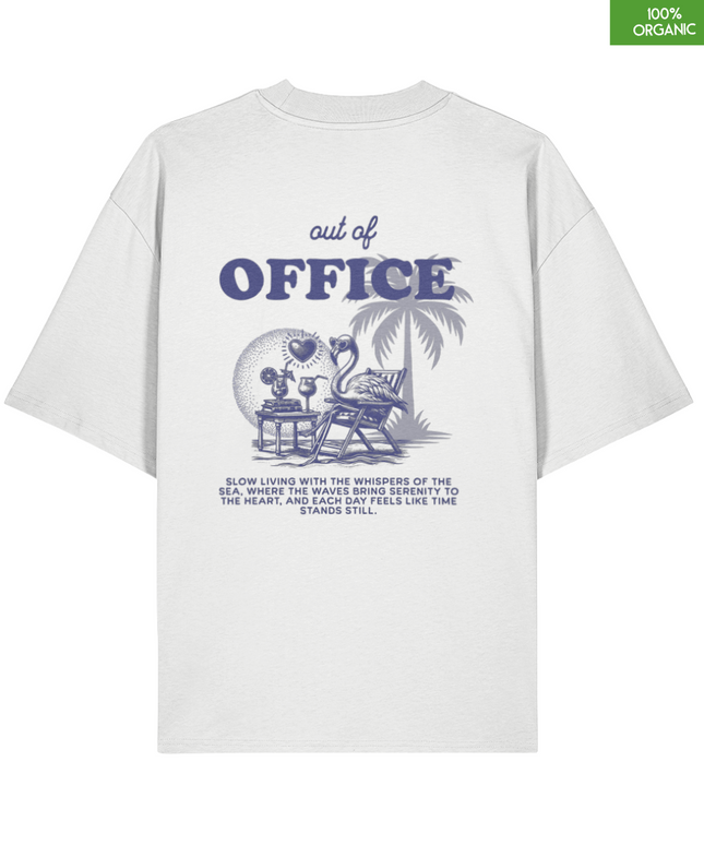 “Out of Office” Relaxed Beach Vibes Oversized T-Shirt — Slow Living Escape