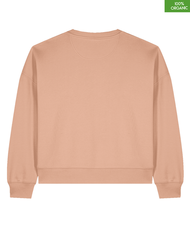 The women's crew neck sweatshirt | Fraiche Peche | Medium fit | 300gsm