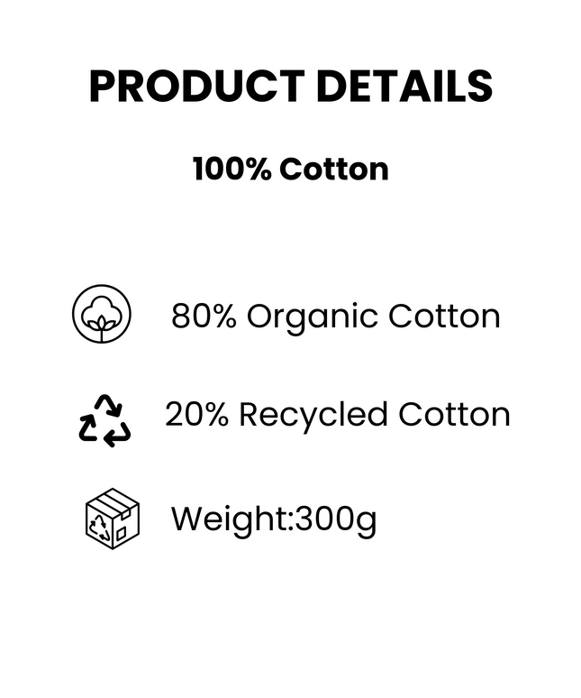 Organic cotton Hoodie  | Blue Ice | Medium fit