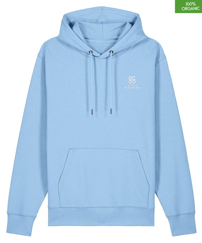 Organic Cotton Hoodie | Blue Soul | Relaxed Medium Fit.