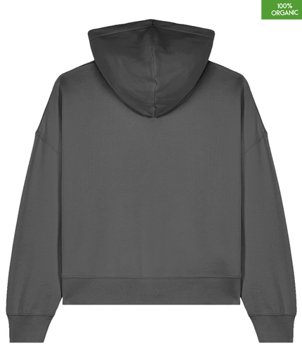 Organic cotton Hoodie sweatshirt | Colour Anthracite | Medium fit | 300gsm.