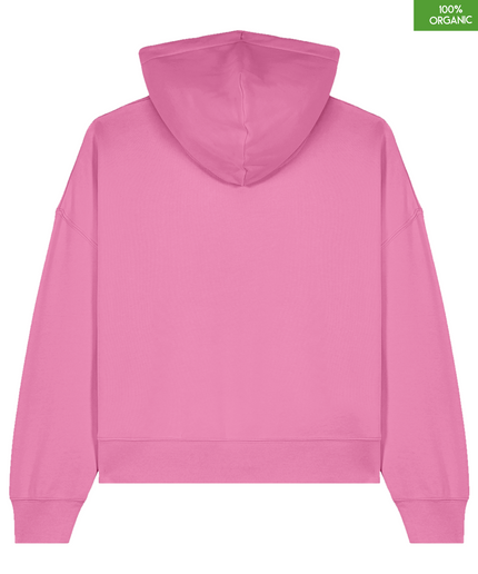 Organic cotton Hoodie sweatshirt | Colour Bubble Pink | Medium fit