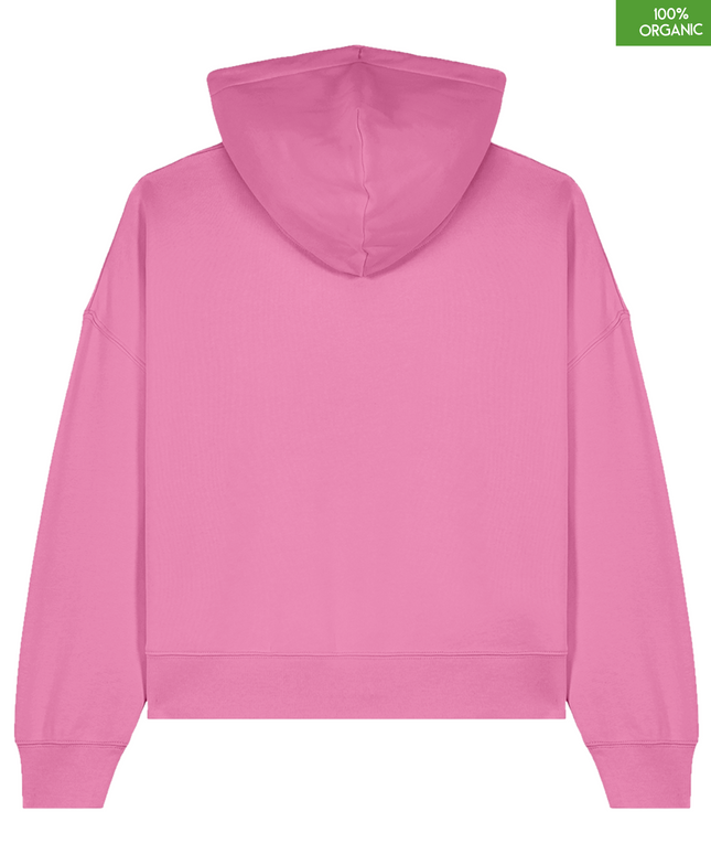 Organic cotton Hoodie sweatshirt | Colour Bubble Pink | Medium fit