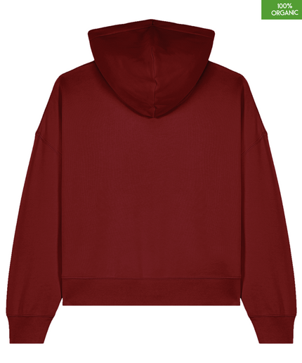 Organic cotton Hoodie sweatshirt | Colour: Burgundy | Medium fit
