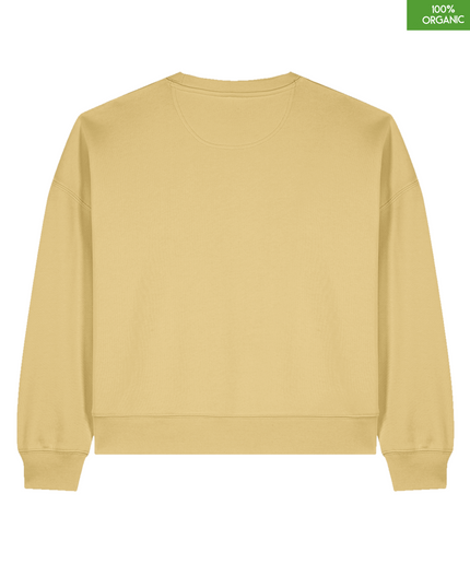 The women's crew neck sweatshirt | Viva Yellow | Medium fit | 300gsm
