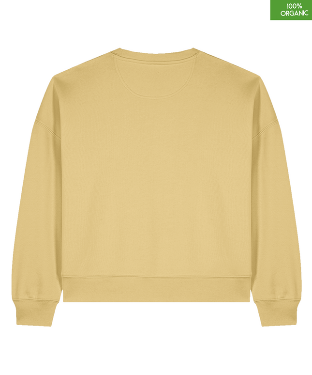 The women's crew neck sweatshirt | Viva Yellow | Medium fit | 300gsm
