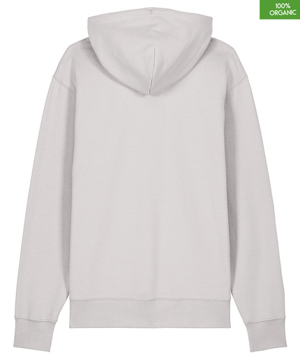 Organic Cotton Hoodie | Cool Heather Grey | Relaxed Medium Fit.