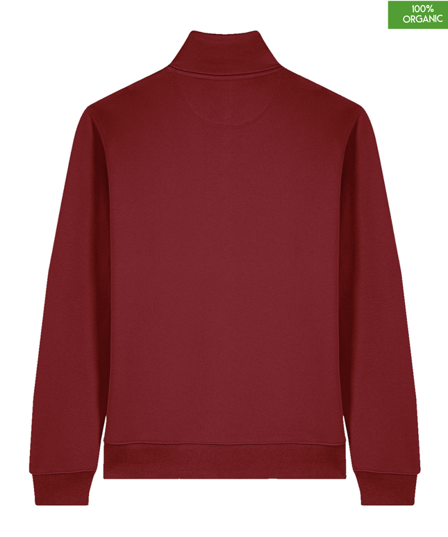 The quarter zip sweatshirt | Burgundy | Medium Fit | 280gsm