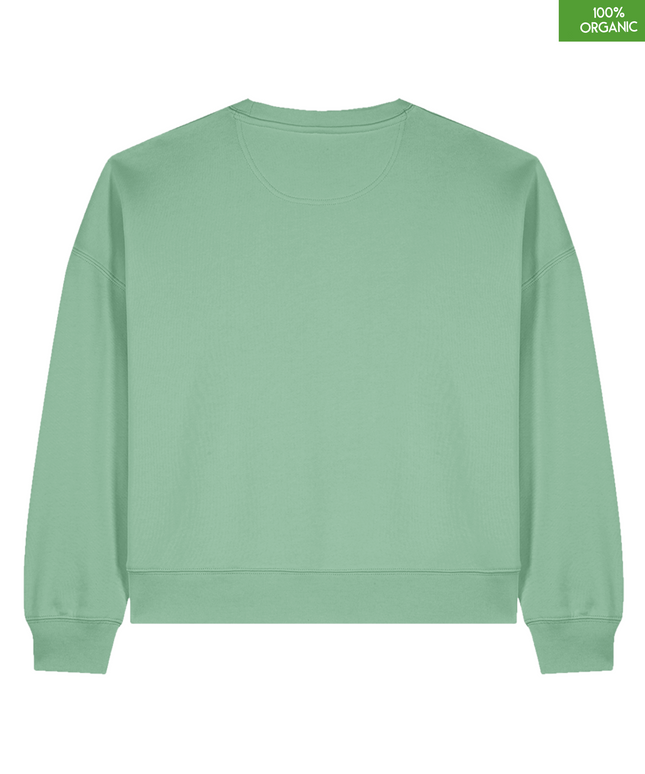 The women's crew neck sweatshirt | Misty Jade | Medium fit | 300gsm
