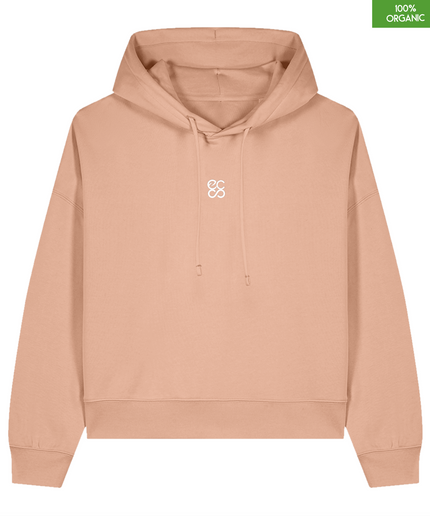 Organic cotton Hoodie sweatshirt | Fraiche Peche | Medium fit