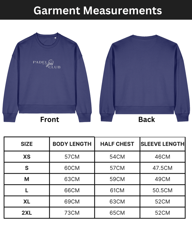 Padel Club | The women's crew neck sweatshirt  | Dusk | Medium fit | 300gsm