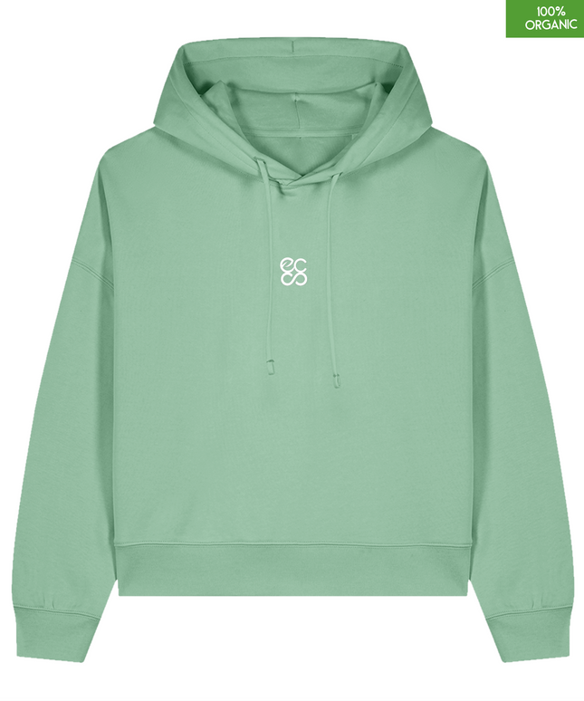 Organic cotton Hoodie  | Misty Jade | Medium fit
