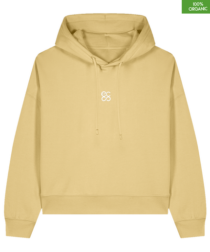 Organic cotton Hoodie  | Viva Yellow | Medium fit