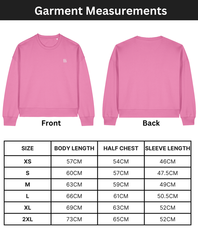 The women's crew neck sweatshirt | Bubble Pink | Medium fit | 300gsm