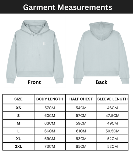 Organic cotton Hoodie  | Blue Ice | Medium fit