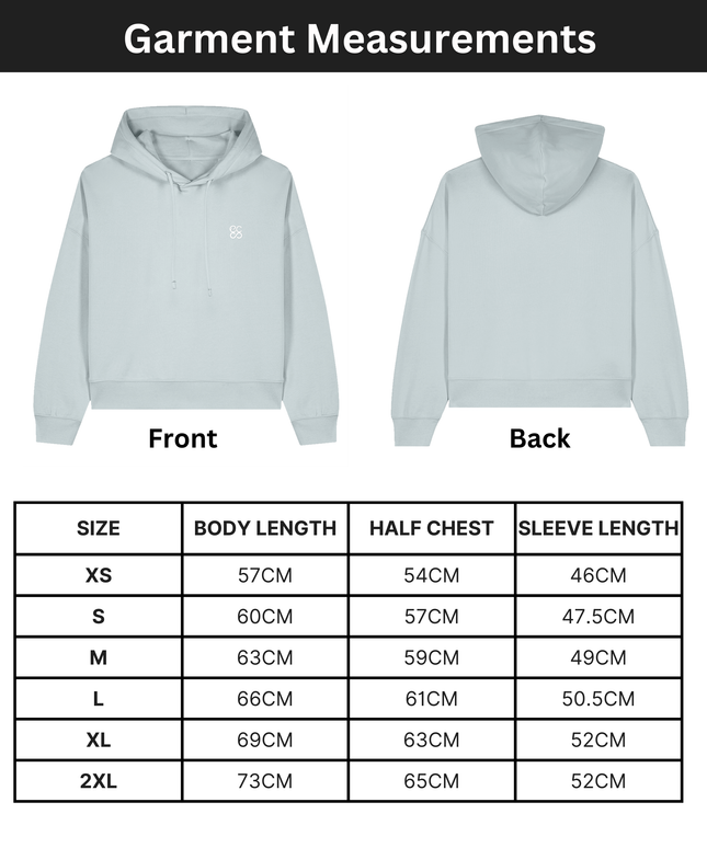 Organic cotton Hoodie  | Blue Ice | Medium fit