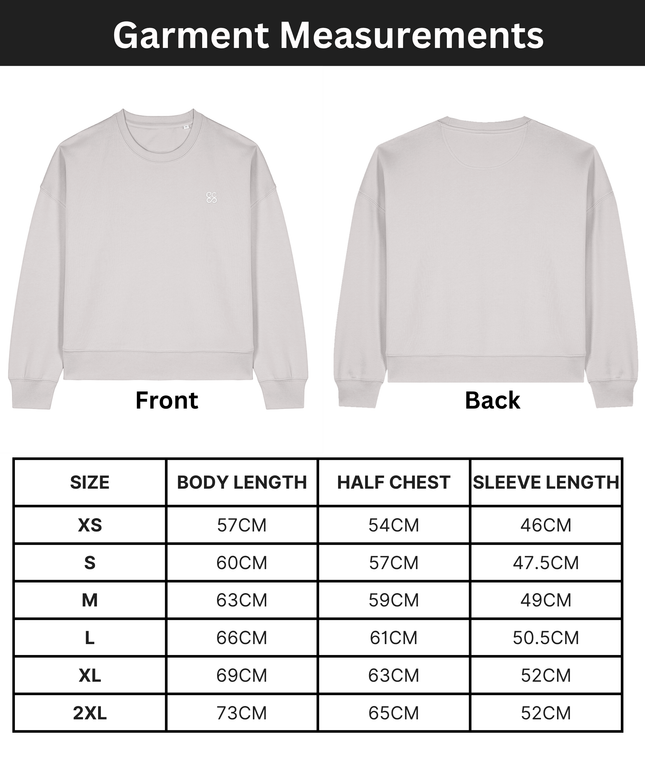 The women's crew neck sweatshirt | Cool Heather Grey | Medium fit | 300gsm