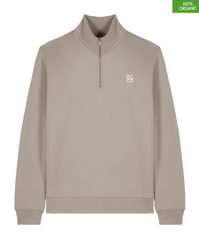 The quarter zip sweatshirt | Desert Dust | Medium Fit | 280gsm