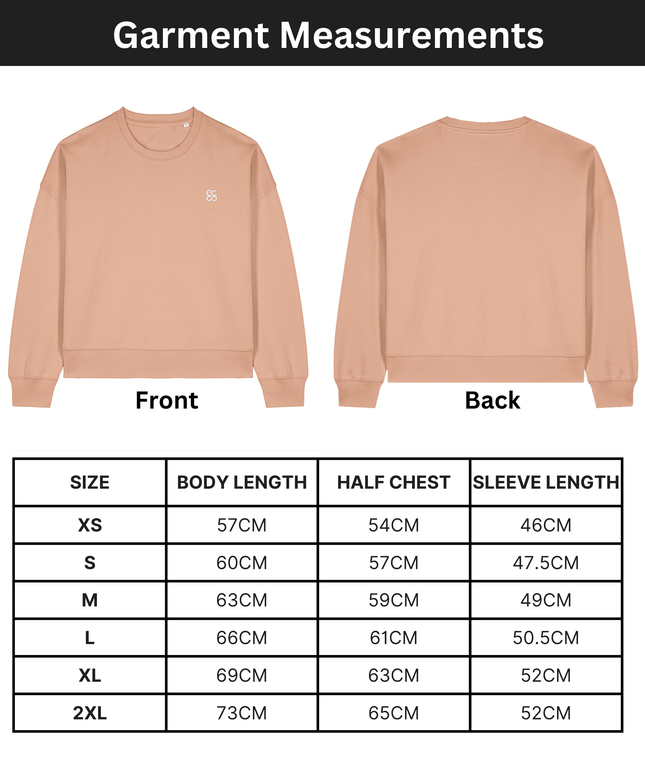 The women's crew neck sweatshirt | Fraiche Peche | Medium fit | 300gsm