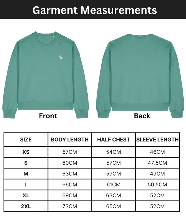 The women's crew neck sweatshirt | Green Bay | Medium fit | 300gsm