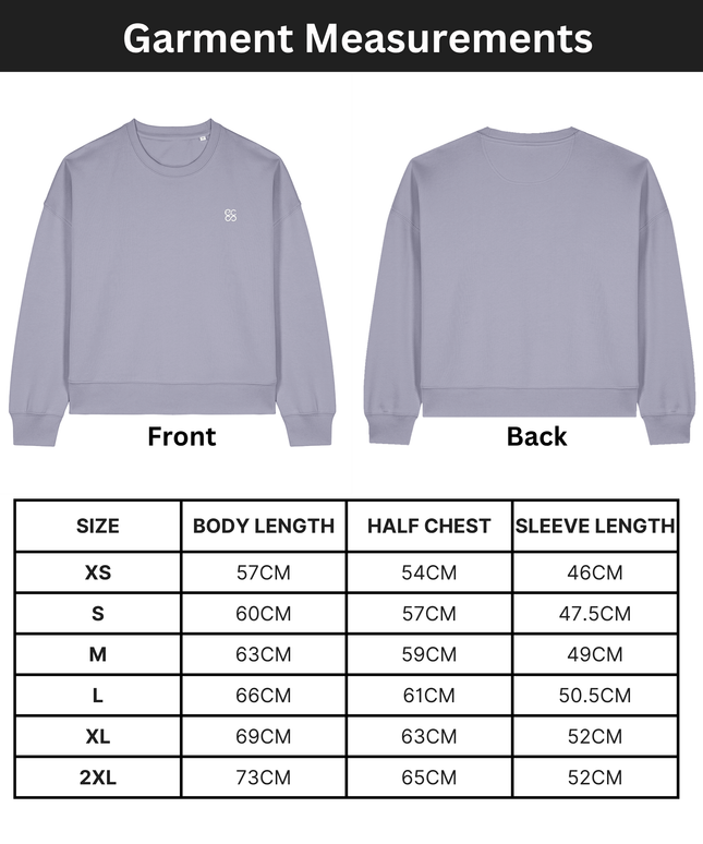 The women's crew neck sweatshirt | Lavender | Medium fit | 300gsm