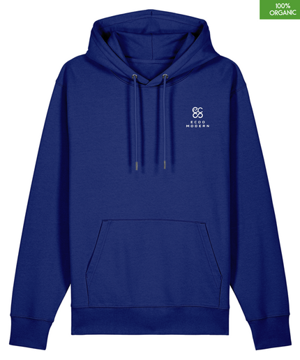 Organic Cotton Hoodie | Worker Blue | Relaxed Medium Fit.
