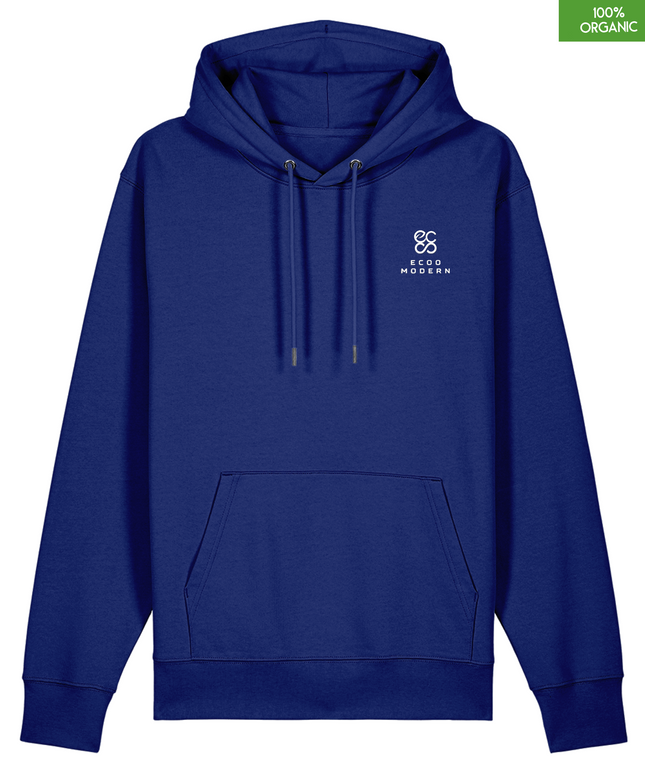 Organic Cotton Hoodie | Worker Blue | Relaxed Medium Fit.