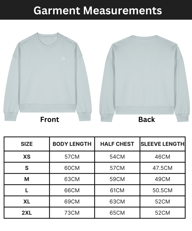The women's crew neck sweatshirt | Blue Ice | Medium fit | 300gsm