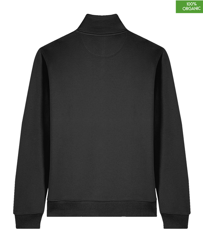 The quarter zip sweatshirt | Black | Medium Fit | 280gsm