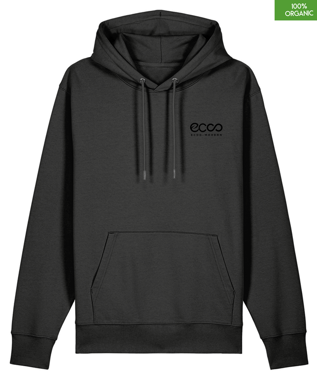Organic Cotton Hoodie | Dark Heather Grey | Relaxed Medium Fit.