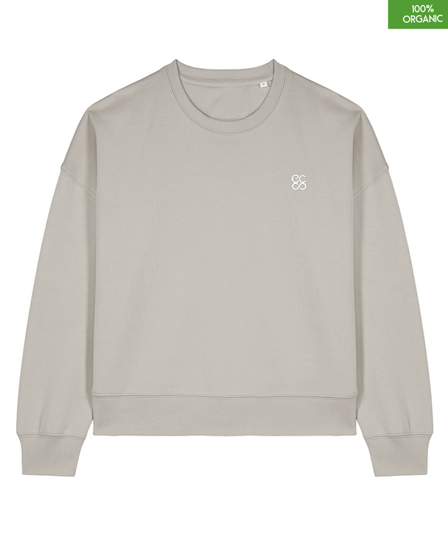 The women's crew neck sweatshirt | Heather Haze | Medium fit | 300gsm