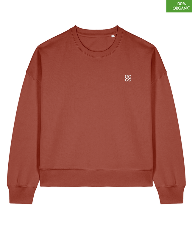 The women's crew neck sweatshirt | Heritage Brown | Medium fit | 300gsm