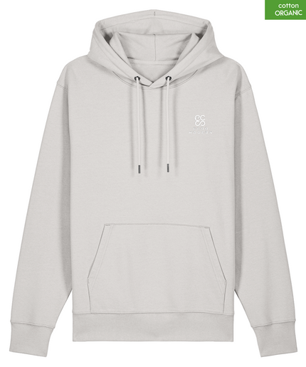 Organic Cotton Hoodie | Off White | Relaxed Medium Fit.