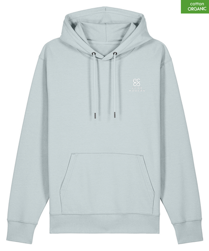 Organic Cotton Hoodie | Blue Ice | Relaxed Medium Fit.